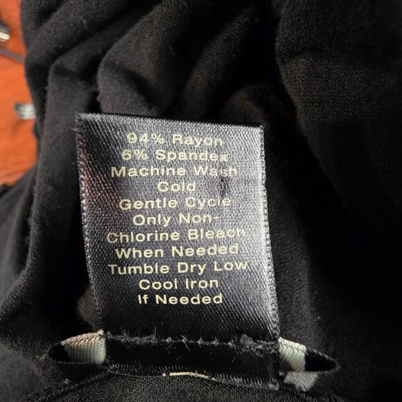 Ann Taylor Comfort Fit Black Maxi Rayon Dress Size Medium - Picture 8 of 8